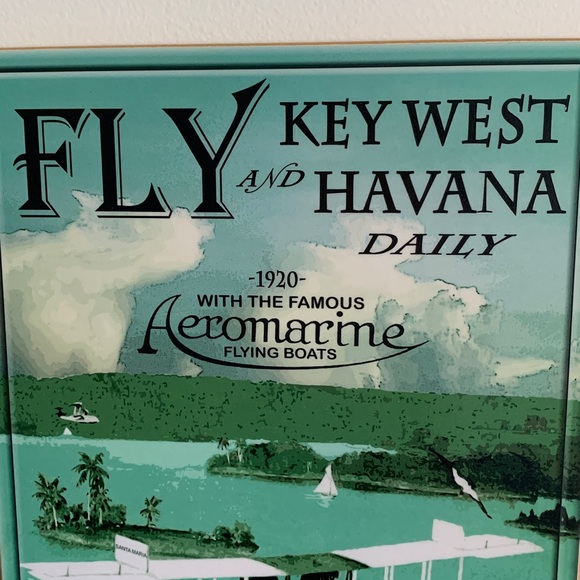 Key West - Havana Aviation Wall Art - Wood- Key West - Picture 3 of 10